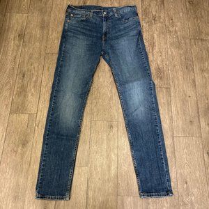 Levis 510 Men’s 33x32 Super Skinny Flex Fit Tapered Blue Jeans